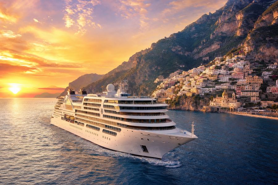 Silver Spirit — Silversea mid-size luxury cruise ship